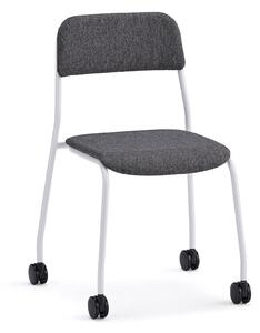 AJ Produkty Židle ATTEND, s kolečky, bílá, antracitová