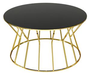 ASIR Konferenční stolek KUMSAATI zlatý černý