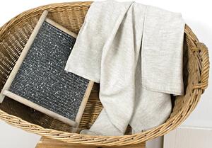Snový svět Lněný ručník - přírodní melír Rozměr: 145 x 180 cm