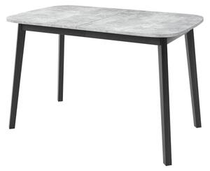 Rozkládací jídelní stůl Grazpen S 130x80, Barva dřeva: šedý mramor + černá Mirjan24 5903211289835