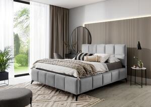 Moderní postel Miami, 180x200cm, šedá Nube s úložným prostorem