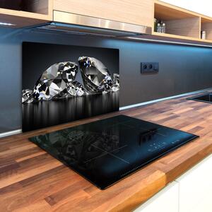 Kuchyňská deska velká skleněná Diamanty pl-ko-80x52-f-127034858