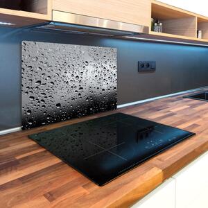 Kuchyňská deska velká skleněná Kapky vody pl-ko-80x52-f-127268014