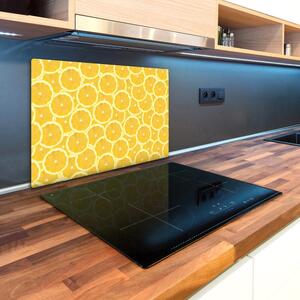 Kuchyňská deska velká skleněná Plátky citronu pl-ko-80x52-f-138709638