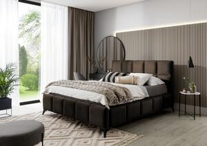 Moderní postel Miami, 180x200cm, hnědá Nube s úložným prostorem