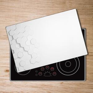 Kuchyňská deska skleněná Šestiúhelníky pozadí pl-ko-80x52-f-150913101