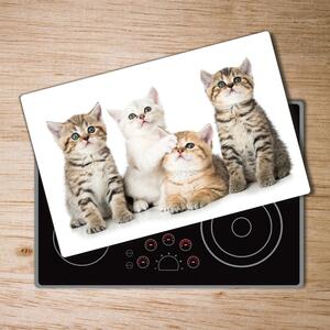 Kuchyňská deska skleněná Malé kočky pl-ko-80x52-f-162169974