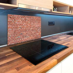 Kuchyňská deska velká skleněná Zděná zeď pl-ko-80x52-f-164197079