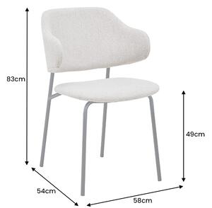 Designová jídelní židle Takuya šedá
