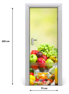 Fototapeta na dveře samolepící zelenina a ovoce 75x205 cm