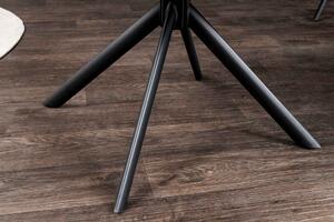 Designová otočná židle Vallerina šedý samet