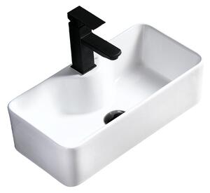 BPS-koupelny Keramické umyvadlo na desku HYD-LA-WH-505 50,5x25 cm, bílé