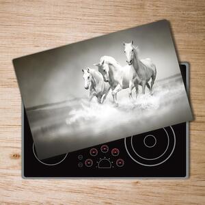 Kuchyňská deska skleněná Bílí koňě pl-ko-80x52-f-44040199