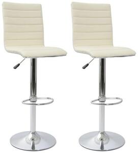 2x Barová židle Hawaj CL-3233 krémová