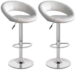 2x Barová židle Hawaj CL-3230 bílá