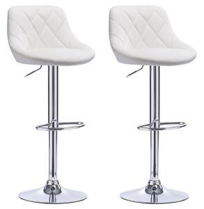 2x Barová židle Hawaj CL-3235 bílá