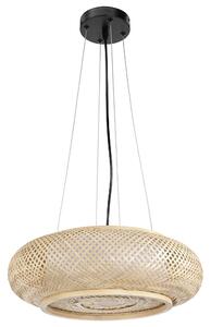 Toolight BOHO, závěsné stropní svítidlo 60cm, 3xE27, APP1910-3CP, přírodní hnědá-černá, OSW-66058