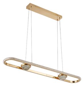 Toolight Toolight, LED závěsné svítidlo 98cm, 120W, 4000K, 5000lm, G159-CP, zlatá lesklá, OSW-06411
