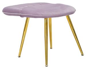Set 2 ks jídelních židlí Mauro Ferretti Roga, 52x48x78 cm, růžová/zlatá