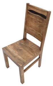 Set 2 ks hnědých akáciových židlí Mauro Ferretti Ytaro, 45x45x100 cm