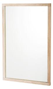 Přírodní lakované dubové nástěnné zrcadlo Rowico Featti M, 90 cm