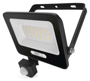 EMOS LED reflektor GLARO s pohybovým čidlem, 30 W, černý, IP54, 3000 lm, neutrální bílá 1531233400