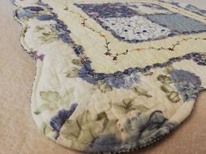 Povlak na polštář provence patchwork modrý květ 45x45cm