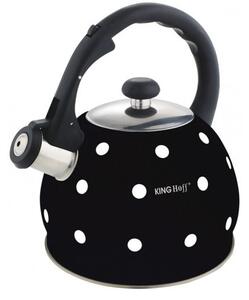 Konvice King Hoff 2 l KH-1048 - černá s puntíky
