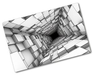Kuchyňská deska skleněná Tunel z krychlí pl-ko-80x52-f-55216784