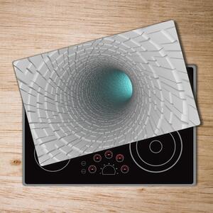Kuchyňská deska skleněná Tunel 3D pl-ko-80x52-f-57665681
