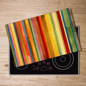 Kuchyňská deska skleněná Barevné pásky pl-ko-80x52-f-58622257