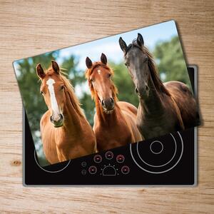 Kuchyňská deska skleněná Tři koně pl-ko-80x52-f-58776709