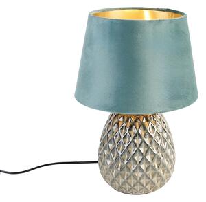 Klasická stolní lampa zelená 35 cm - Betty