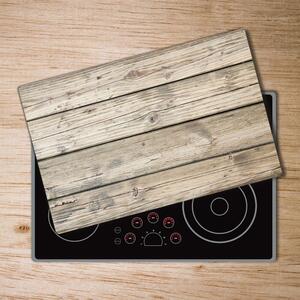 Kuchyňská deska velká skleněná Dřevěné pozadí pl-ko-80x52-f-59799468