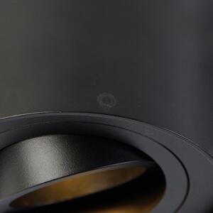 Moderní 1-fázový kolejnicový reflektor černý - Rondoo Up