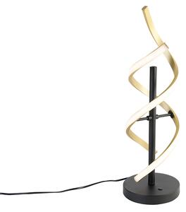 Table lamp gold incl. LED 3-step dimmable in Kelvin - Henk