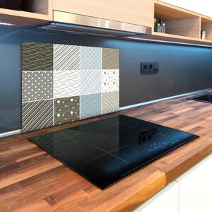 Kuchyňská deska skleněná Geometrické vzory pl-ko-80x52-f-60214450