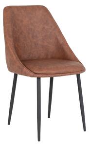 House Nordic Jídelní židle zrzavá PU kůže Porto (Židle ve vintage hnědé barvě)