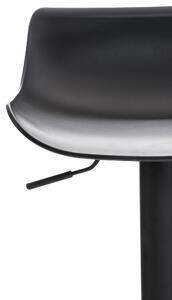 Barová židle Alvade - umělá hmota | černá