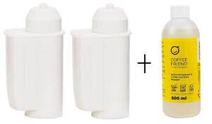 2x vodní filtr Coffee Friend pro kávovary Siemens / Bosch / Gaggenau / Neff + odvápňovač Coffee Friend 500 ml