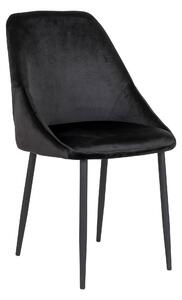 House Nordic Jídelní židle černá Porto (Židle v černém sametu)