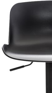 Barová židle Hilliston - umělá hmota | černá
