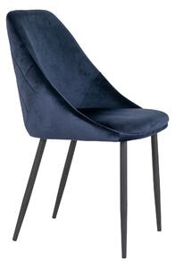 House Nordic Jídelní židle modrá Porto (Židle v modrém sametu\nHN1205)