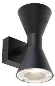 Moderní nástěnné svítidlo černé 2-světlo - Rolf