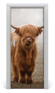 Fototapeta samolepící na dveře krávy kopec 75x205 cm