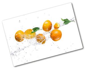 Deska na krájení chleba skleněná Pomeranče a voda pl-ko-80x52-f-63072139