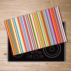 Kuchyňská deska skleněná Barevné pásky pl-ko-80x52-f-63545151