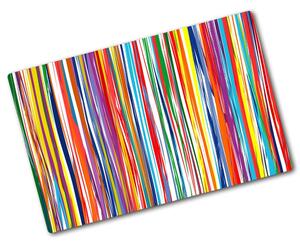 Kuchyňská deska skleněná Barevné pásky pl-ko-80x52-f-63536520