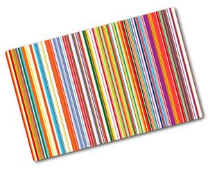 Kuchyňská deska skleněná Barevné pásky pl-ko-80x52-f-63545151
