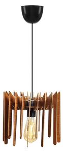 Asir Lustr na lanku 1xE27/60W/230V hnědá pr. 23 cm dřevo AS0397